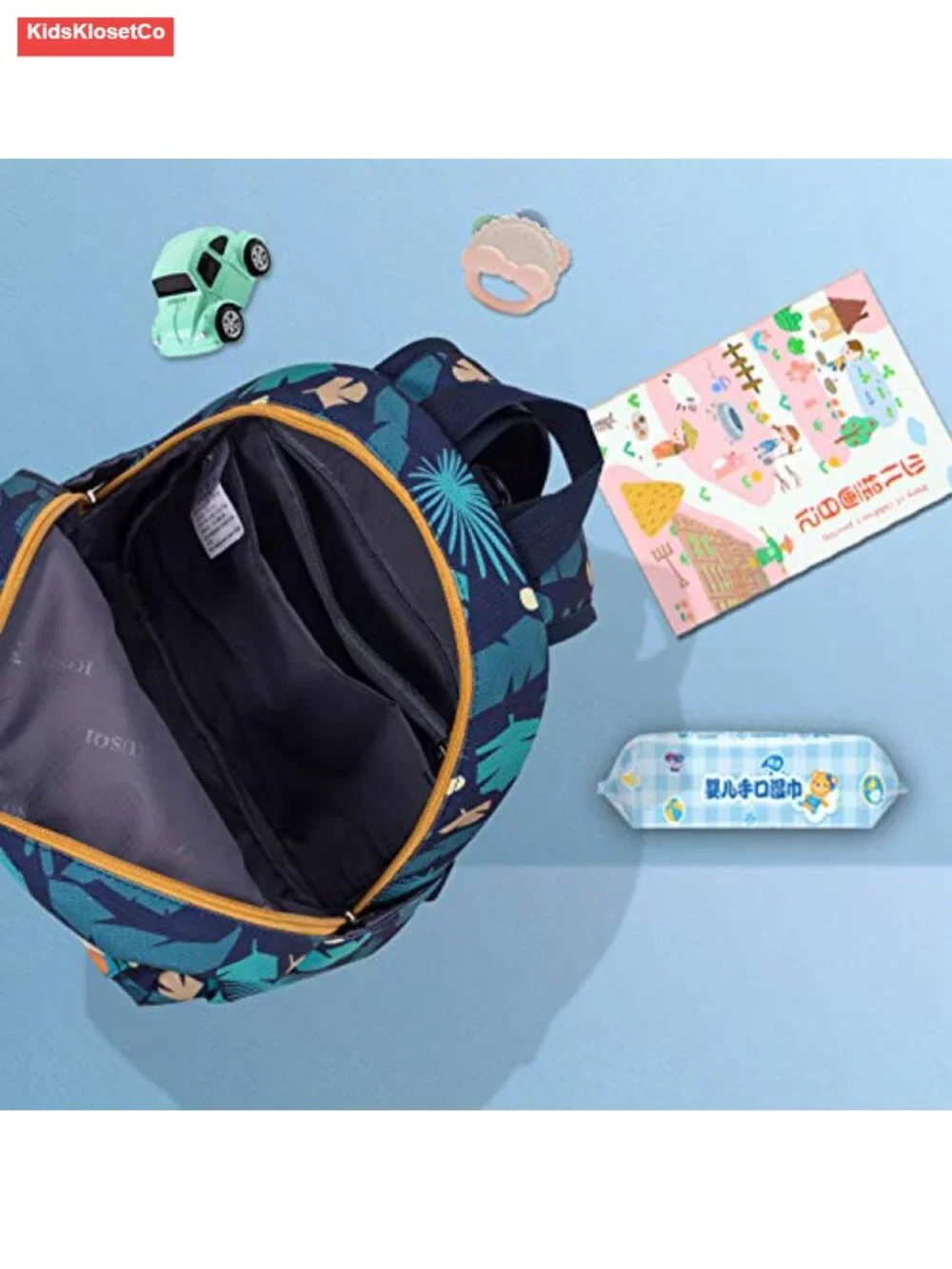 Toddler Backpack with Safety Harness Leash, Waterproof, Lightweight, Zoo Animal